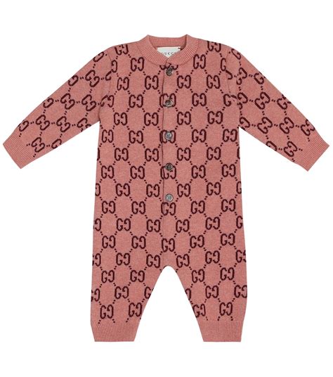 linge pour bebe gucci|Gucci baby onesie.